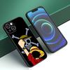 Anime One Piece Luffy Phone Case For Apple iPhone 12 13 Mini 11 14 15 Pro Max 7 8 Plus X XR XS SE 2020 2022 Black Silicone Case