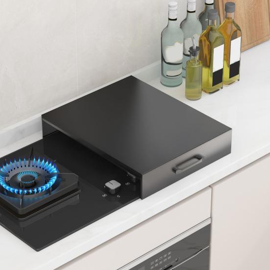 Gas Stove Cover Board with Handle Waterproof Heat-Resistant Easy To Clean Electric Stove Burner Cover Protector