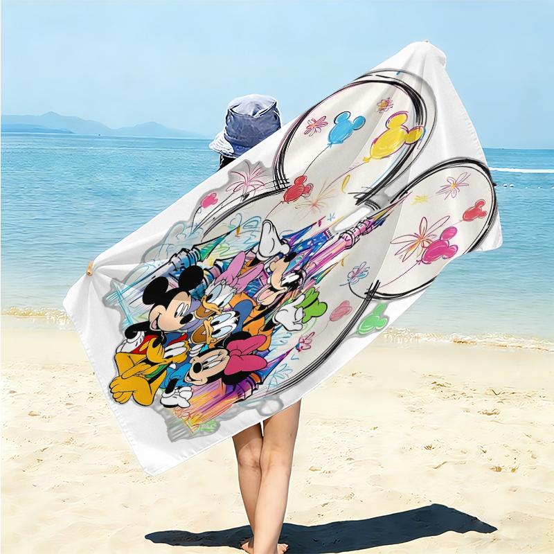 Mickey Mouse Clubhouse Adventure Towel Large Quick-Drying Microfiber soft S-Square Pants-s Beach Towel for Travel Fitness Bathing Camping. 0730s93