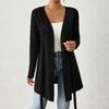 Women's Lightweight Cardigan Sweaters Open Front Long Sleeve Casual Loose Thin Cardigans With Pockets