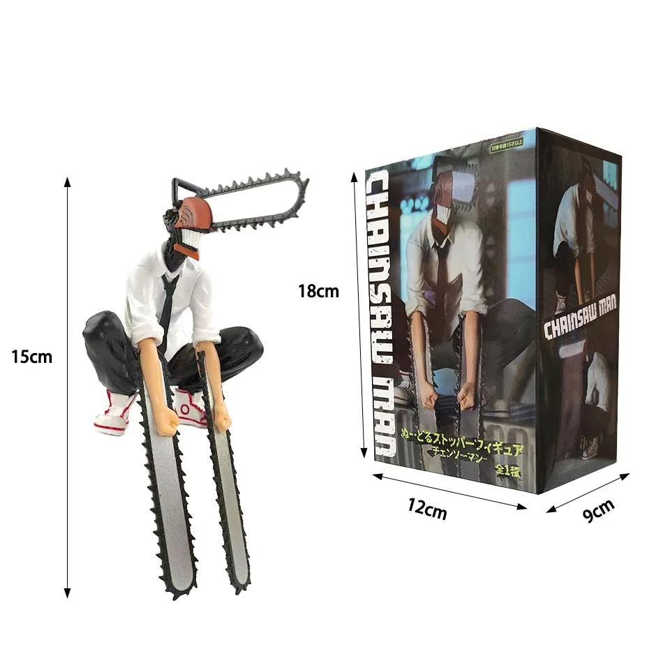 19 см Человек-бензопила Де́ндзи Аниме Фигурка Де́ндзи/Пауэр Фигурка Действия 1560 Фигурка Человека-бензопилы Де́ндзи Коллекционная Модель Кукла Игрушка для Взрослых