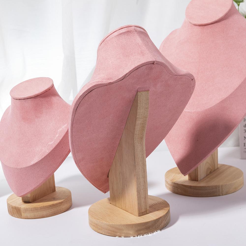 1 шт. Деревянный манекен, бюст, ожерелье, подставка для показа портретной модели, шея, подвеска, стойка для хранения ювелирных изделий, держатель, витрина, реквизит