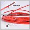 Car Exterior Body Protective Strip Door Bumper Moulding Styling Trim Sticker Red 6mm 8mm 10mm 12mm 15mm 20mm 22mm