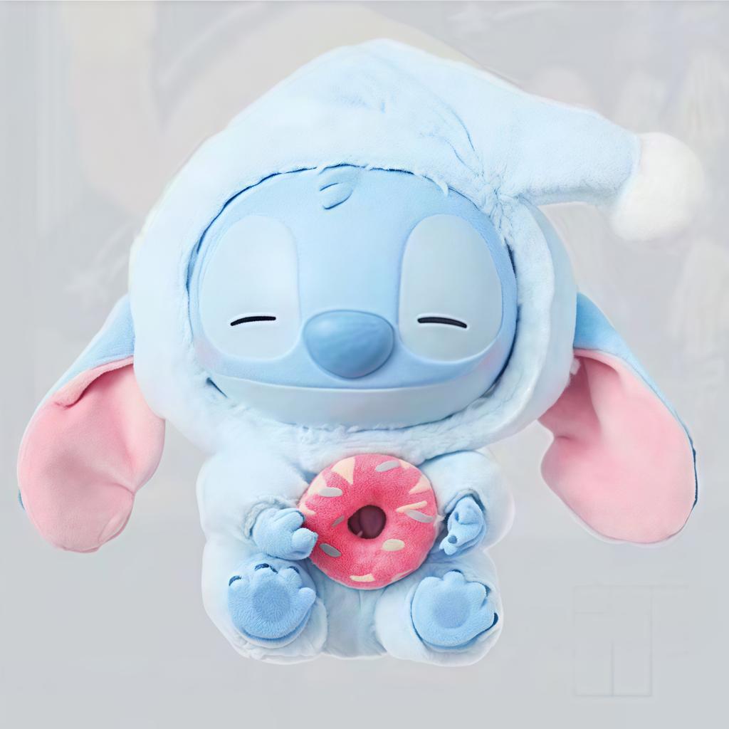 15CM Stitch Plush Toys Disney Kawaii 2025 New Vinyl Figure Doll Food Series Cute Exquisite Pendant Xmas Birthday Children's Gift