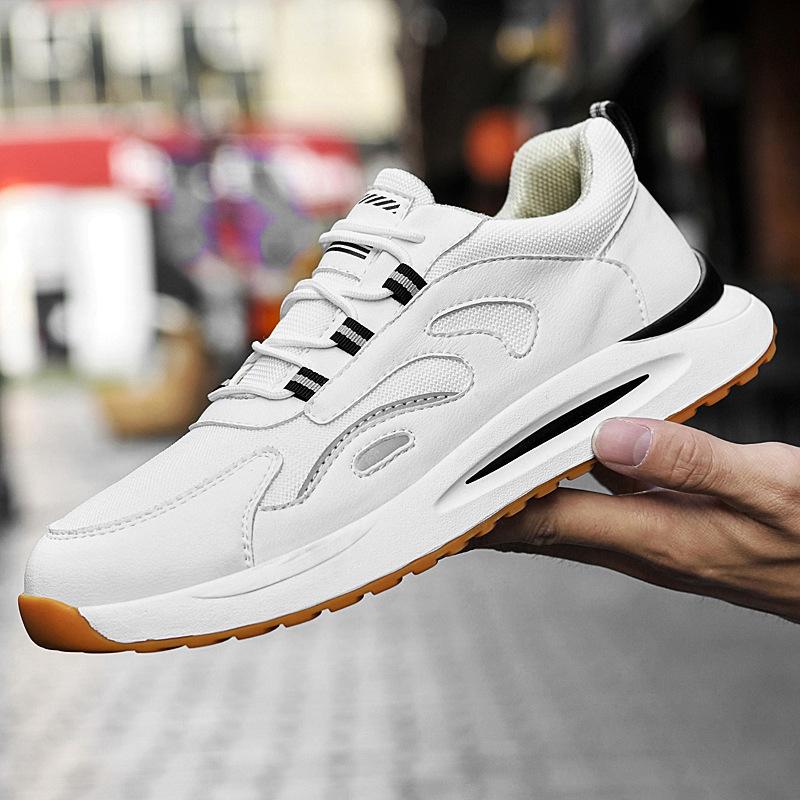 Летние новые повседневные спортивные туфли Daddy Tide, модные мужские универсальные летние туфли для белой доски, сетчатые туфли