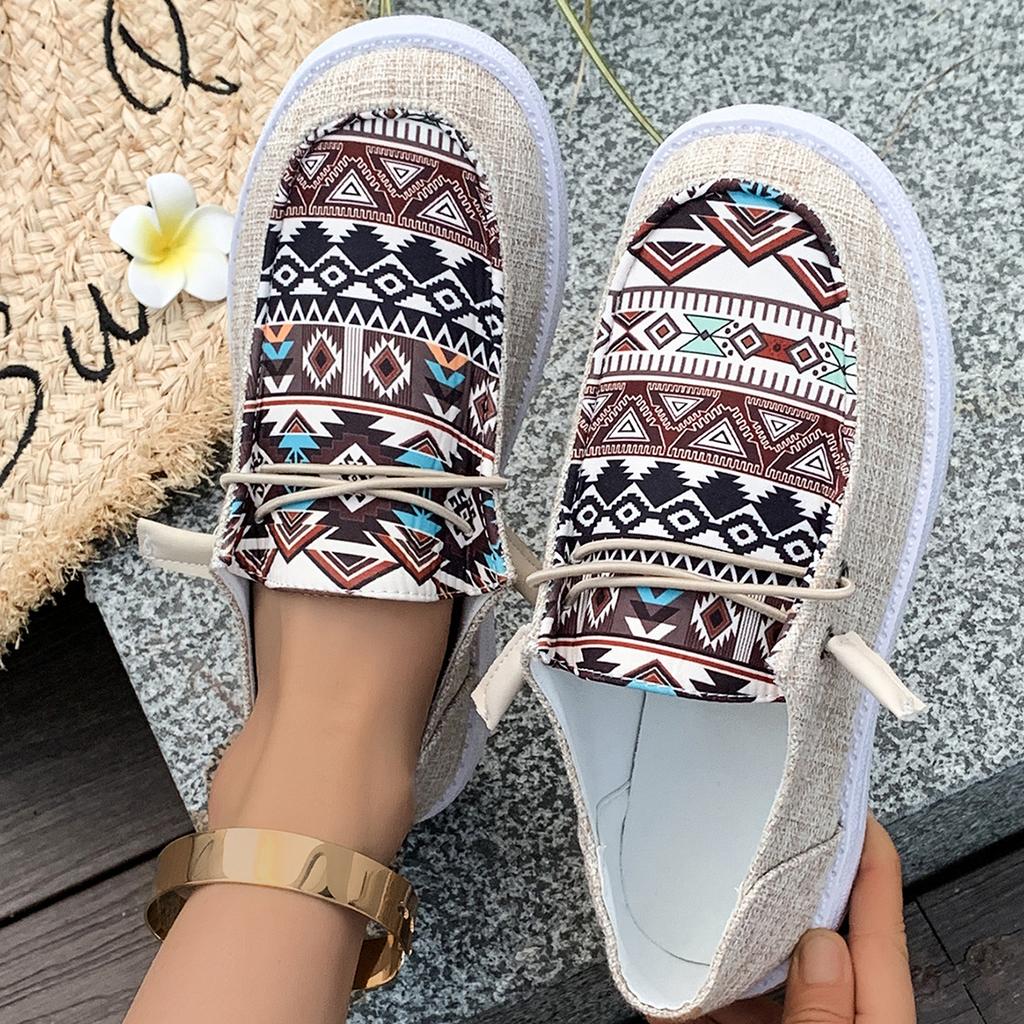 2025 Canvas Loafers Women's Shoes Flat Casual Shoes Women's Cloth Shoes