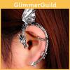 Electroplated Alloy Dragon Ear Cuffs With Gothic Punk Style For Spring Trendy Accessories