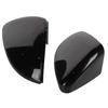 One Pair Car Side Rear View Mirror Cover Rearview Mirrors Cap (Bright Black)