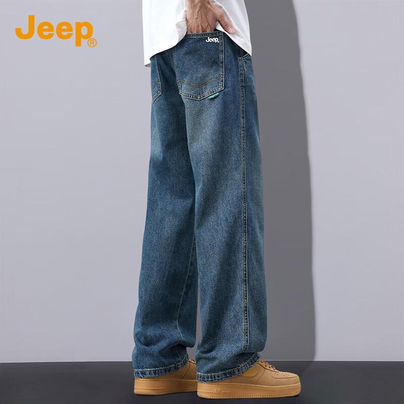Jeep Мужские джинсы прямого кроя Relaxed S/S 2025