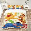 Winnie Pooh Party Print 3Pcs Bedding Setduvet Cover With 2 Bedropillowcase Home Birthday Gift