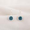 Серьги с голубым топазом Swiss Blue Topaz Gemstone Earring, 925 Solid Sterling Silver Earrings Jewelry Handmade Earrings, Silver Jewelry For Gift