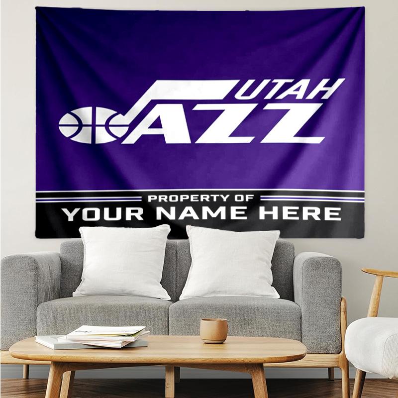 Jazz Basketball Team Quick-Dry Tapestry Hanging for Bedroom,Livingroom, Playroom,Decor Art Room Wall Tapestry Holiday and Birthday Gifts