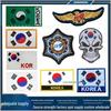 Корейский флаг вышитая нашивка с черепом - Повязка Багуа аксессуар