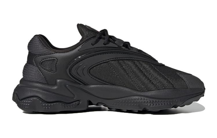 adidas Оригинальные Oztral Модные Низкие Спортивные Повседневные Кроссовки Черный Серебристый Детские HR0265