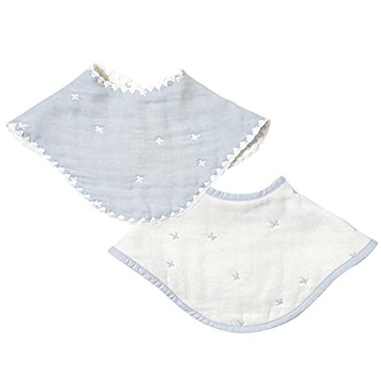 Dimowa Cross Powder One Size 2-Way Bib, Pattern, Blue, Baby,