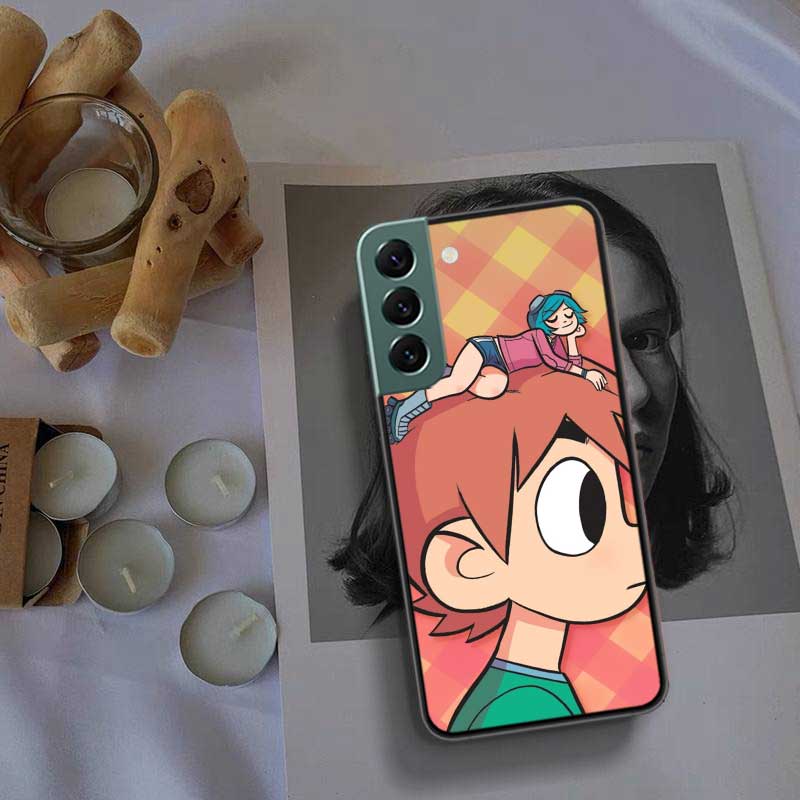 Scott Pilgrim anime Phone Case For Samsung Galaxy S22 S25 Ultra S21 S10 Plus S26 Edge S20 S23 S24 FE Cover Silicone Soft TPU