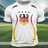Germany Flag Pattern T-Shirt For Men Football Jerseys 3D Printed Tees Casual Unisex Short Sleeve Round Neck Tops Sports T Shirts