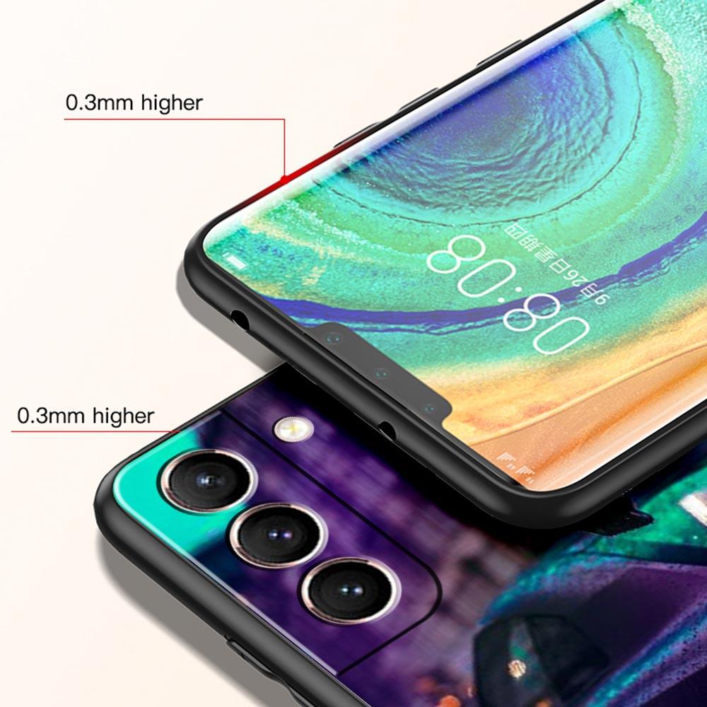 Сине-красный JDM Спортивный Автомобиль Чехол для Телефона Для Samsung Galaxy S26 Ultra S25 Plus S24 FE S23 S22 5G S21 S20 Чехол Черный Мягкий