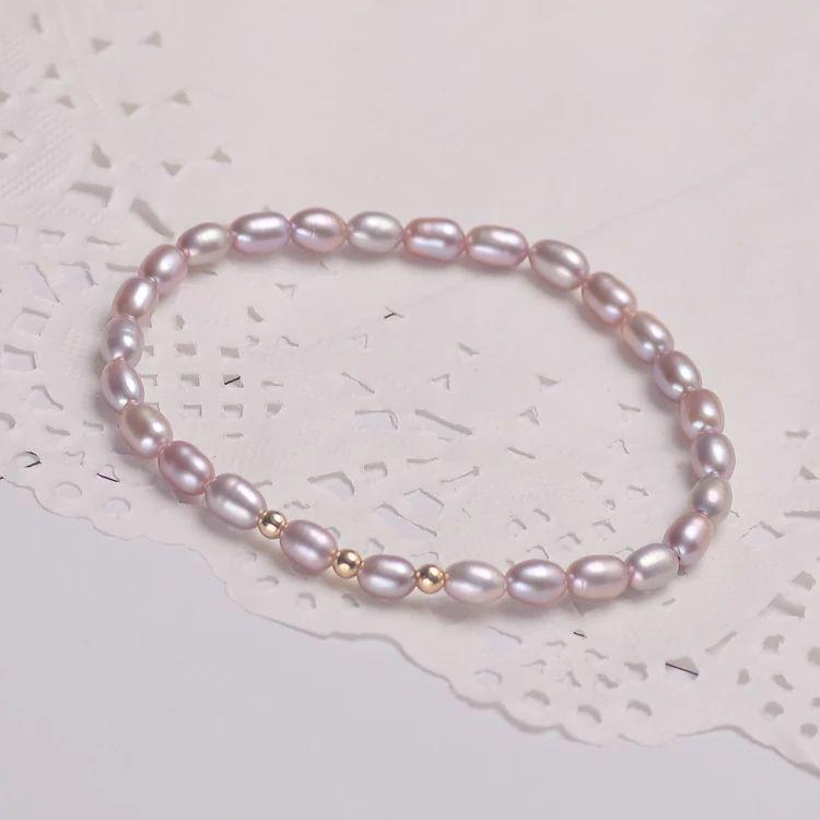 Real Pearl Freshwater Pearl Bracelet Girls Fashion Temperamental Bracelet Cross-Border Sold Jewelry