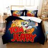 Anime Mouse Jerry Cartoon Cat Tom Bedding Set,Duvet Cover Bed Set Quilt Cover Pillowcase,King Queen Twin Size Boys Girls Adults