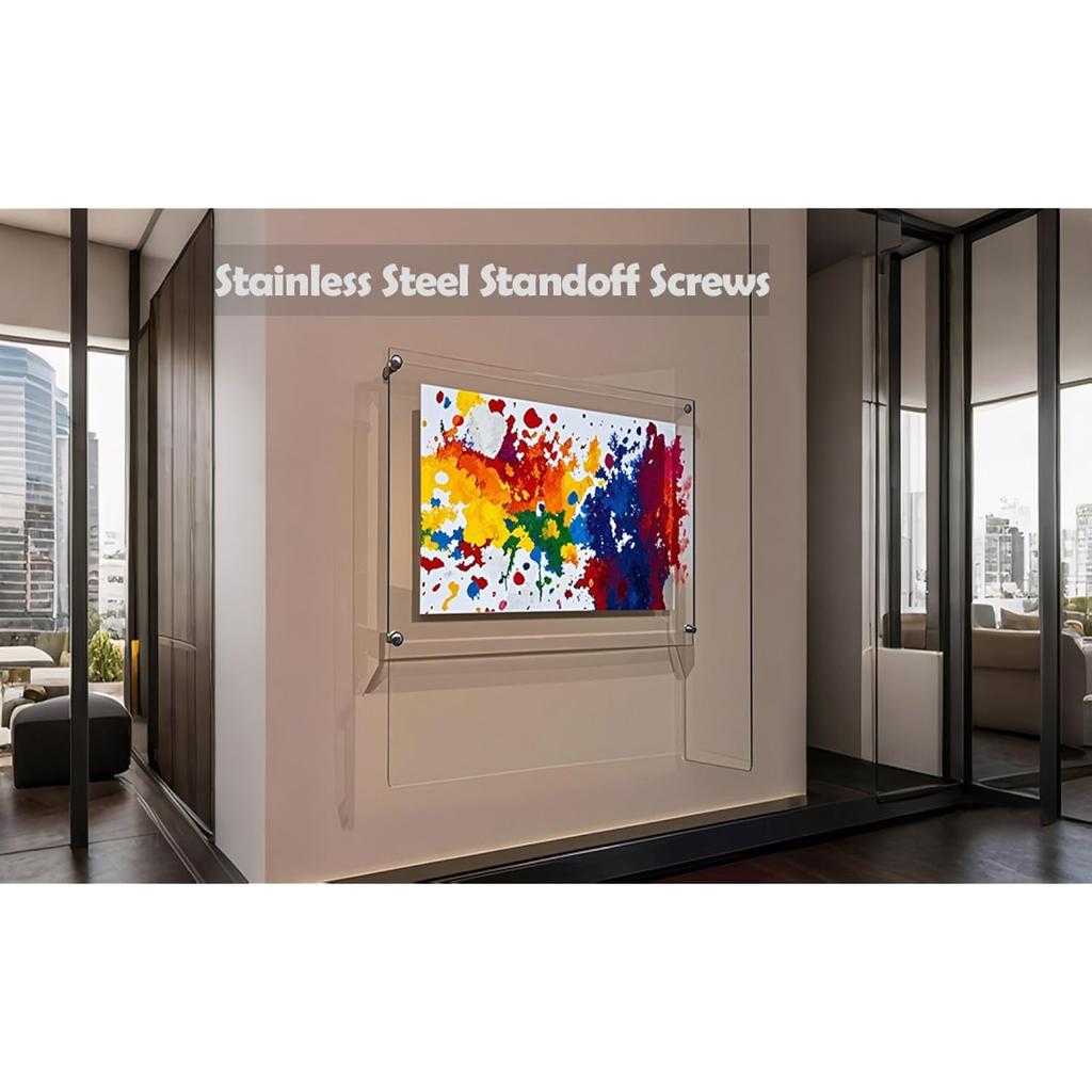 Винты для крепления знаков 1/2 x 1 дюйм из нержавеющей стали, настенные крепления, рекламные винты, крепеж для акриловых знаков