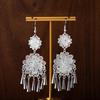 Серьги с кисточками из серебра Мяо: Этнический стиль, Модная гипербола, Дизайн легкой роскоши