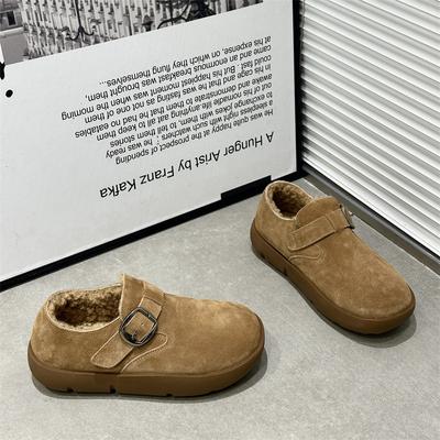 Кожаная платформа женские новые зимние модные бархатные теплые хлопковые туфли универсальные повседневные женские туфли