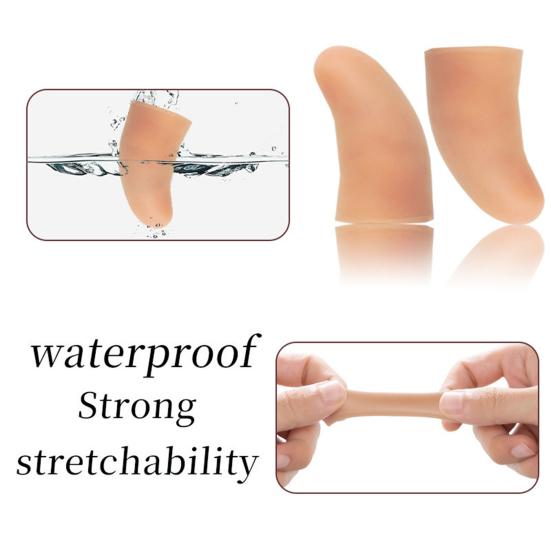 10Pcs Silicone Finger Protectors Finger Arthritis Cracking Pain Relief Finger Cots Short Thumb Guard Cover Reusable Fingertip Protection Finger