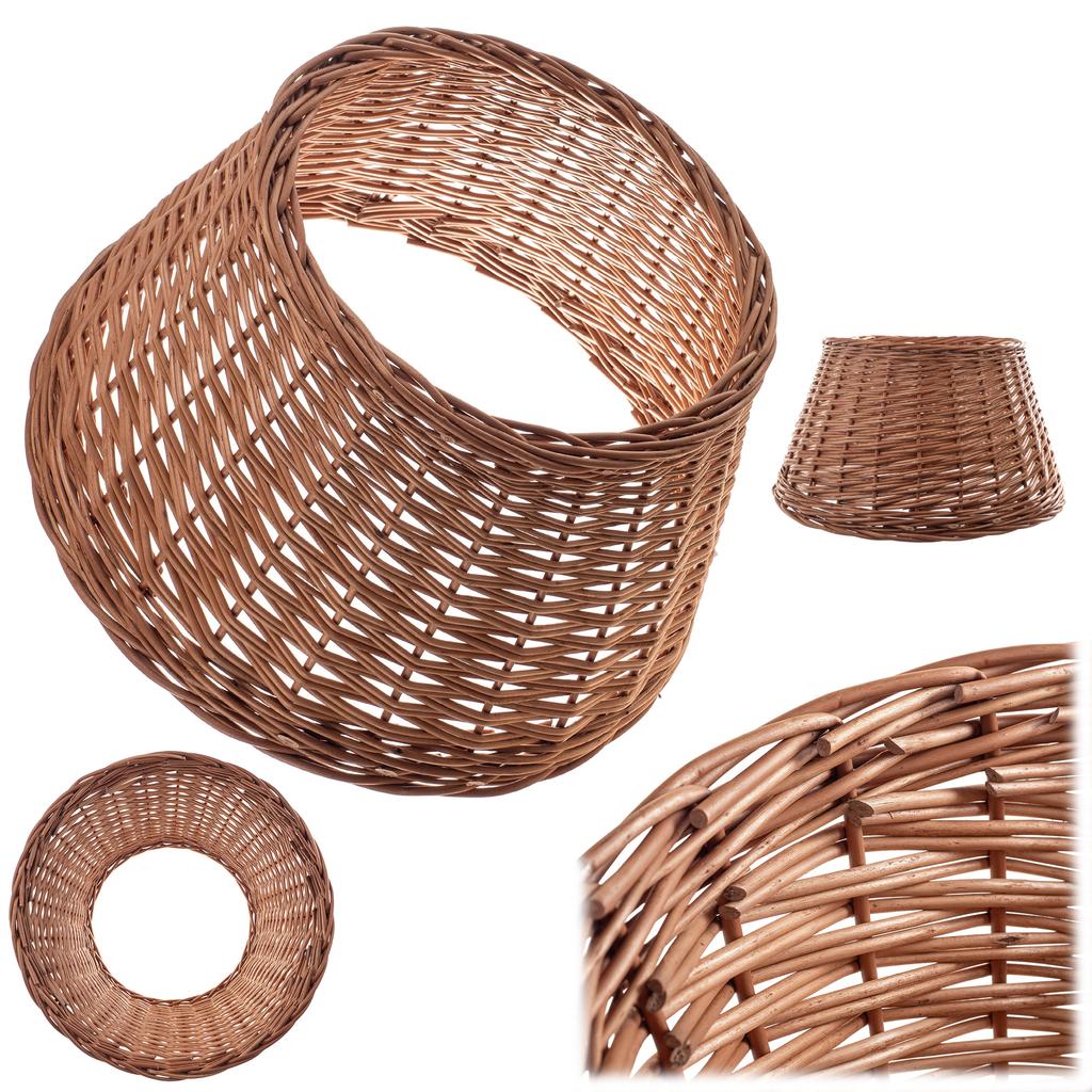 Osłona Na Stojak Pod Choinkę Wiklinowa 55 cm Osłonka Kosz Stojaka Naturalny