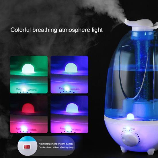 Увлажнитель воздуха большой емкости, тихий ультразвуковой увлажнитель, портативный увлажнитель тумана для спальни, дома