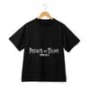 Attack On Titan T-shirt with Logo and Japanese Text Print
