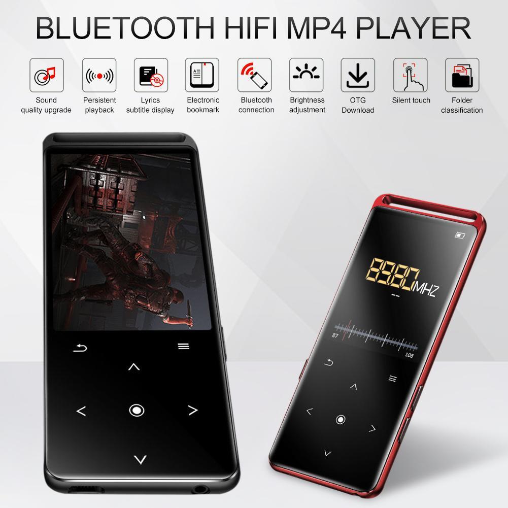 Bluetooth-совместимый Mp3mp4-плеер без потерь, 10 настроек яркости, Mp5mp6 Walkman, FM-радио, электронная книга, диктофон, поддержка Tf-карты