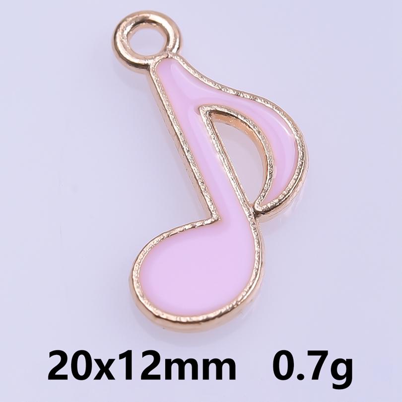 Pink Love Girl Accessories Enamel Bulk Charms For Jewelry Making Supplies Moon/Flower/Butterfly Pendants Charm DIY Earring Craft
