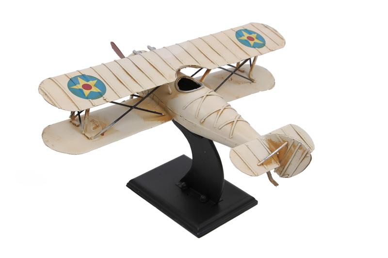 Decorative Metal Airplane 2 Wings