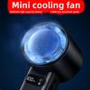 Refrigeration Handheld Turbo Fan Mini Portable Hand Fan, USB Rechargeable Personal Fan, Small Pocket Fan with 100 Speed Hand Fan