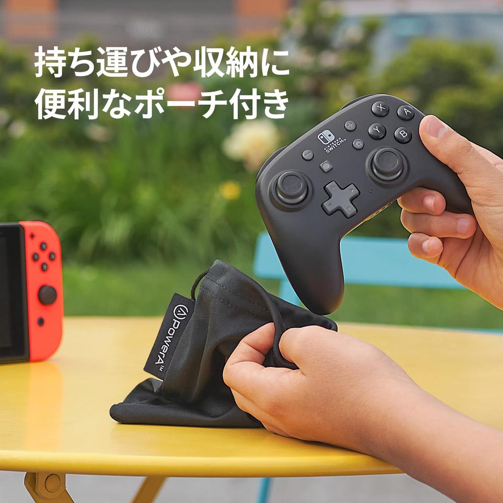 Лицензированный Nintendo беспроводной контроллер PowerA Nano Enhanced для Nintendo Switch Меньше стандартного продукта Продукт - Черный, Размер, 2-летняя гарантия,