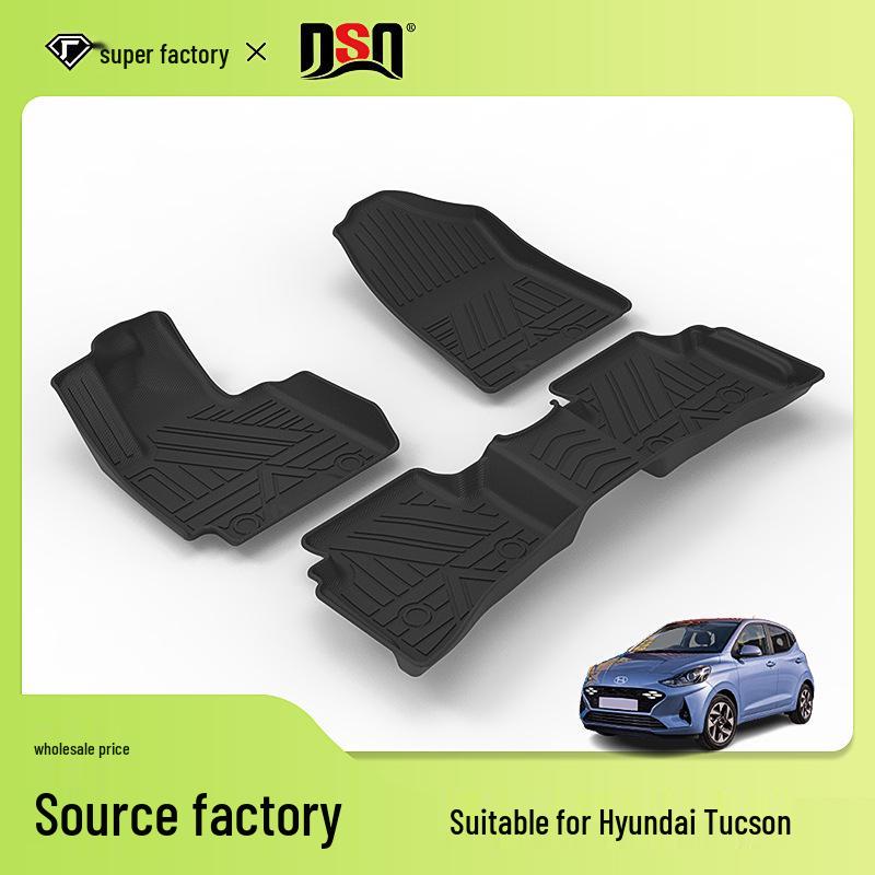 Eco-friendly All-Season TPE Odorless Car Floor Mats for Santa Fe, Lingdong, Kona