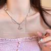 Cherry Girl~ Жемчужное металлическое колье в стиле пэчворк Xia Сладкий крутой ветер в серьгах Spice Girl Легкая роскошь Нишевая цепочка для ключицы