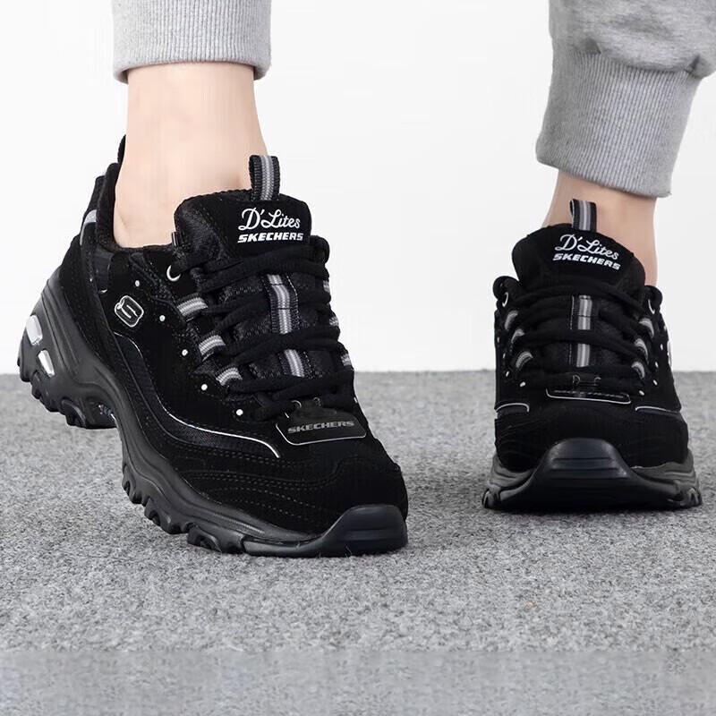 Skechers Женские кеды на платформе с пандой