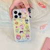 Милый мультяшный чехол для телефона с животными для iPhone 16 14 Pro 15 13 12 Pro Max Задняя крышка с цепочкой Противоударные жесткие чехлы Kawaii Funda