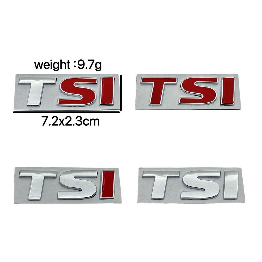 Volkswagen Jetta/Sagitar/Bora/Lavida/Magotan Large TSI Metal Car Emblem Sticker