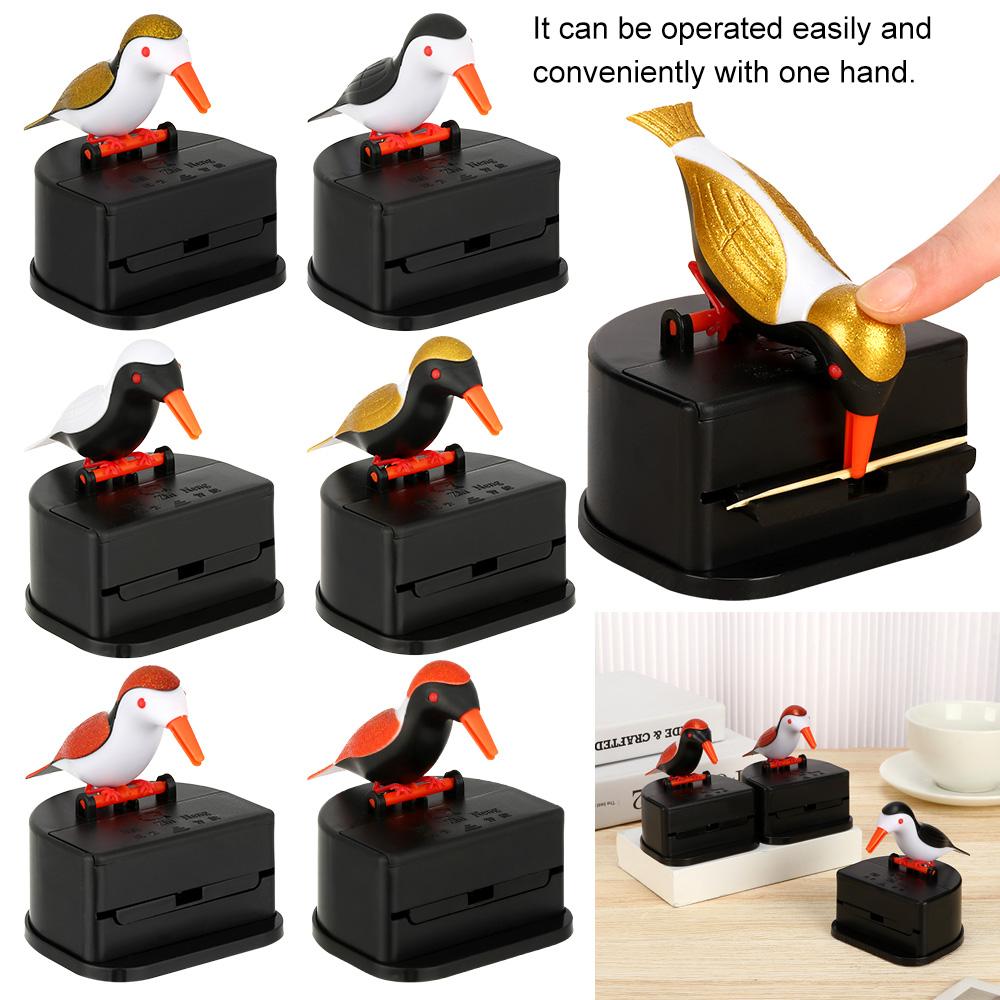 Автоматический диспенсер для зубочисток в форме колибри, держатель для зубочисток, контейнер для зубочисток в форме птицы