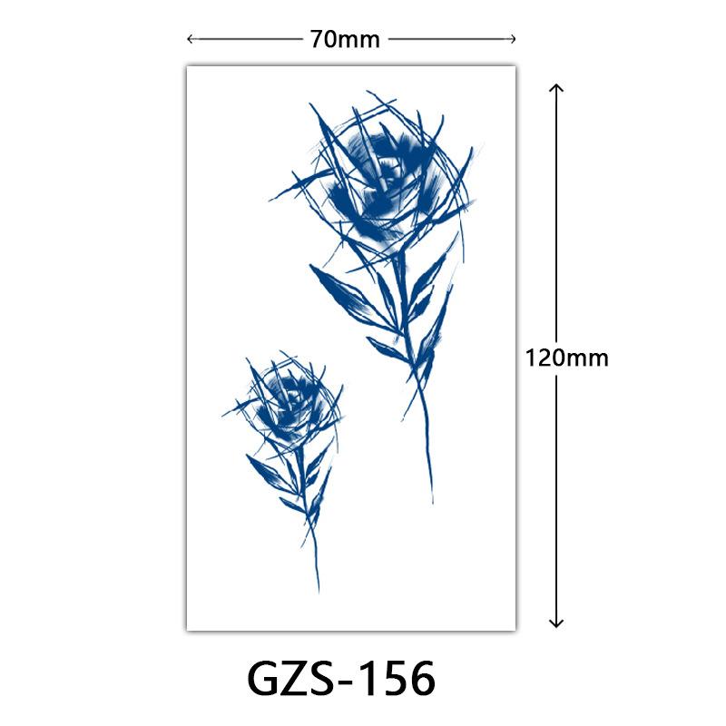 Травяная тату-наклейка, Тату-наклейка соком на тыльную сторону руки, Полуперманентная тату-наклейка, Водостойкая тату