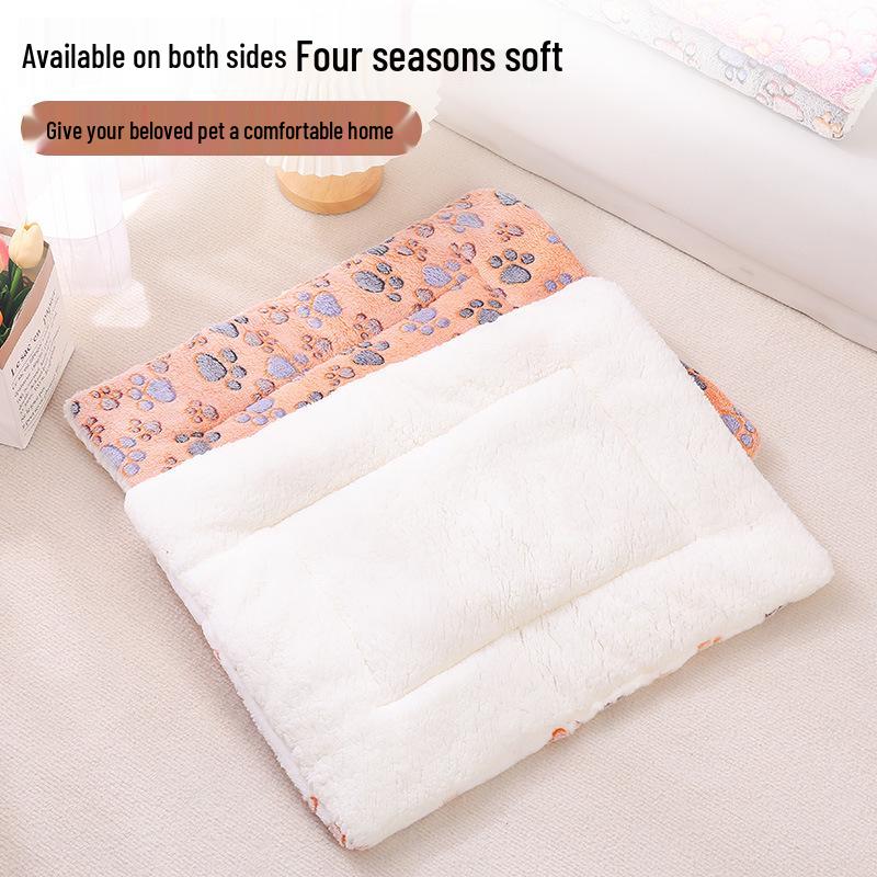 Winter Warm Pet Bed: Dog & Cat Sleeping Mat Blanket