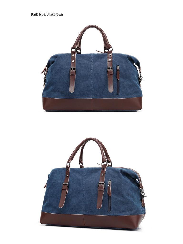 Stylish Large Capacity Unisex Travel Canvas Bag - Shoulder, Crossbody, and Handbag 3-in-1