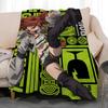 manga Gachiakuta Throw Soft Coral Fleece Blanket 310gsm Fluffy Warm Throw for Sofa Bed Couch Bedroom Decor