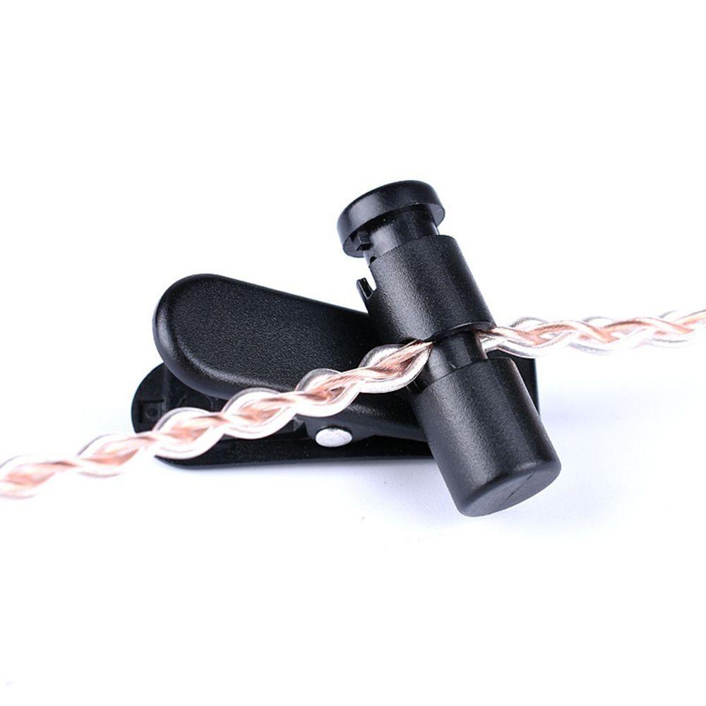 Plastic Headphone Universal Lapel Collar Cord Clips Wire Holders Wire Cable Holder Earphone Clamps