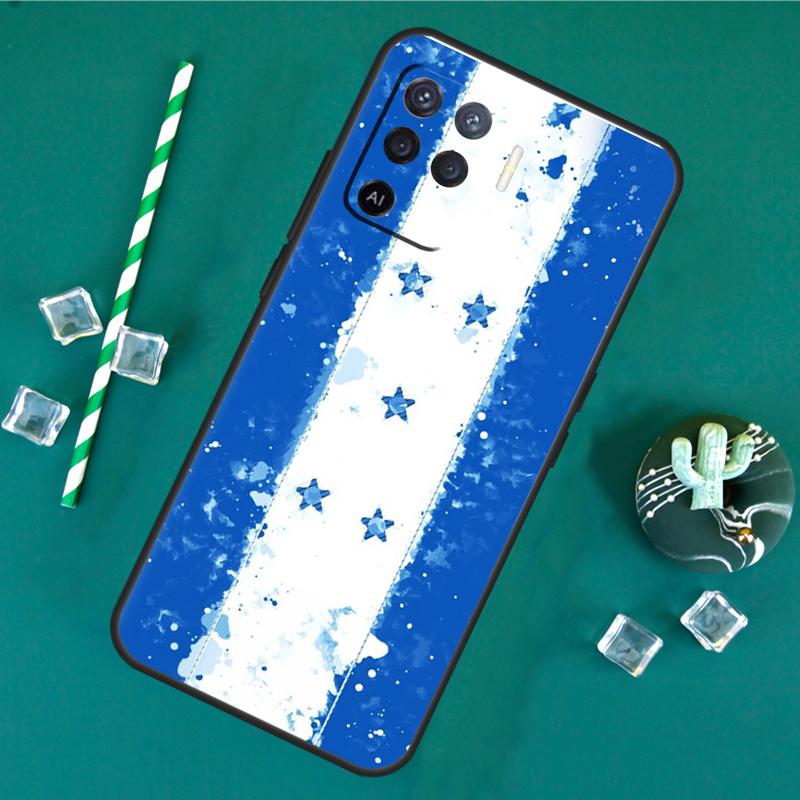 Honduras Flag Phone Case For Oppo A18 A38 A58 A78 A98 A40 A60 A80 A91 A15 A17 A74 A94 A54 A57S A16 A76 A96