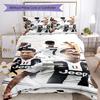 Ronaldo's Ronaldo Joins Juventus Bedding Set, Breathable Duvet Cover with Pillowcases, Soft Bed Linen for Bedroom Home Decoration, Perfect Festival Bi