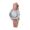 Authorized Dealer Matow Watch Solar Powered Watch Leather Strap mw001005pnkss Round Silver [MATOW] Women's [Shiki] White/Gomphrena